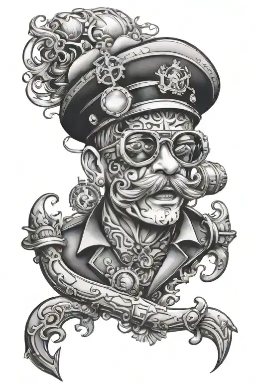 submariner at the disco tattoo design idea
