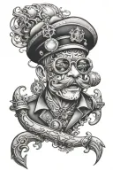 submariner at the disco tattoo design idea