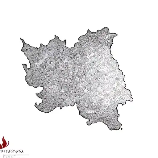 Punjab map tattoo design idea