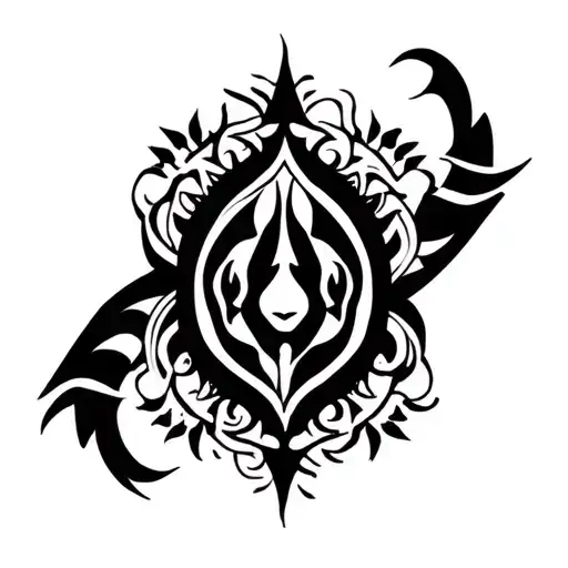 Kali Maa Paa Word tattoo design idea