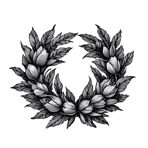 Greek Wreath tattoo design idea