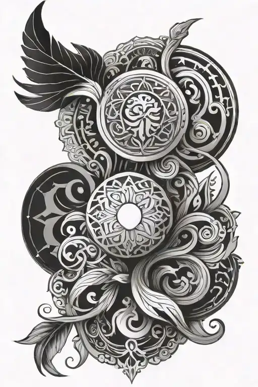 neda symbol tattoo design idea