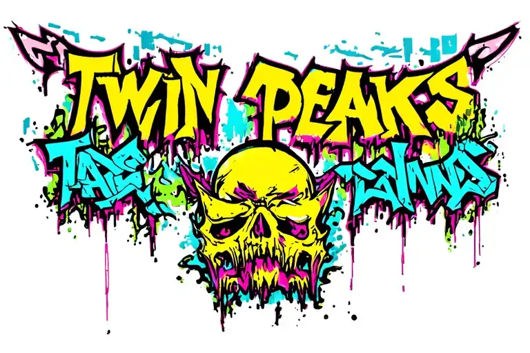 Twin Peaks tattoo design idea