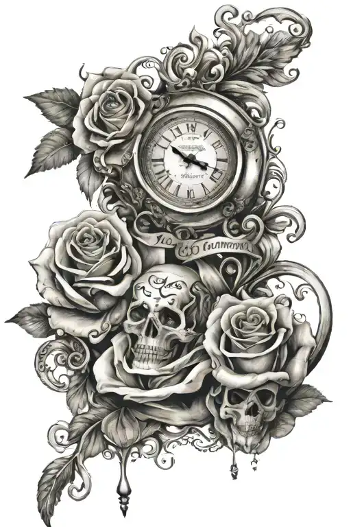words" Love is Eternity and Trumps All Pain  tattoo design idea