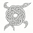 witch's knot tattoo design idea