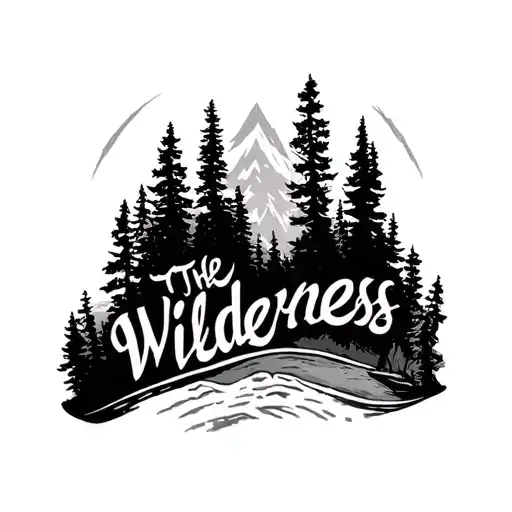"The Wilderness " the wilderness scene inspired tattoo design idea