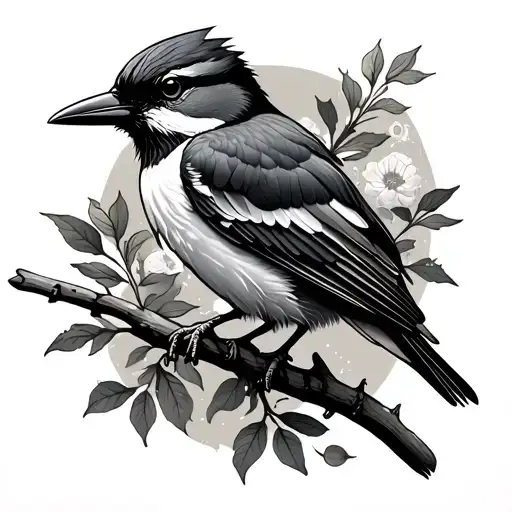 shrike tattoo design idea