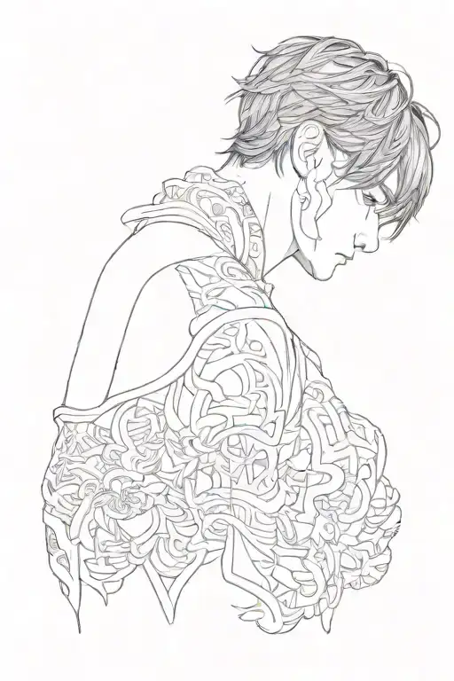 jungkook's sleeve tattoo tattoo design idea