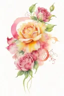 love and lost tattoo design idea