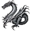 Dragon with death  tattoo design idea
