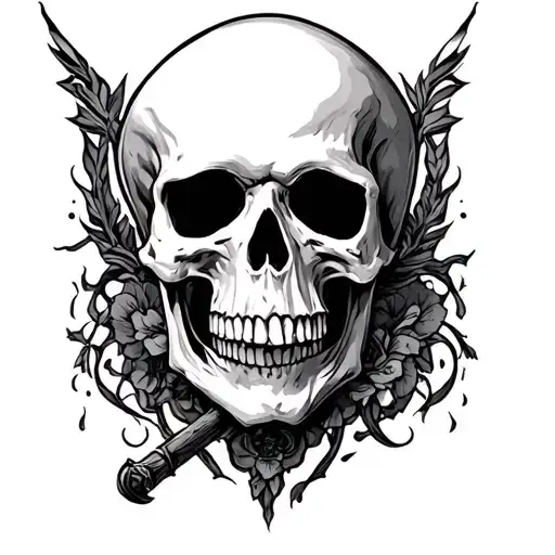 Death b4 Dishonor tattoo design idea