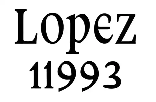 "Lopez 
1992" tattoo design idea