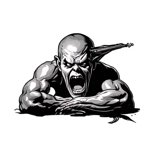 anger issues tattoo design idea