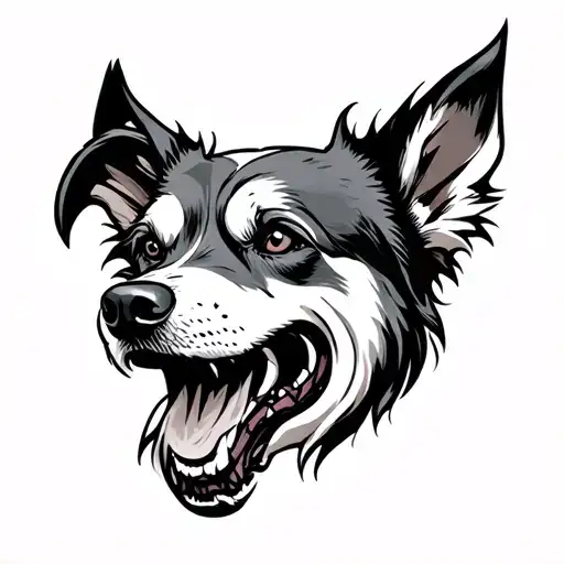 Hell Hound tattoo design idea