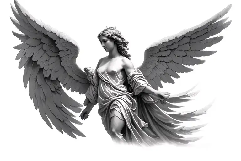Seraphim angel biblically accurate angel tattoo design idea