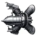 Jet Engine tattoo design idea