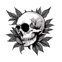 Crotch tattoo design idea