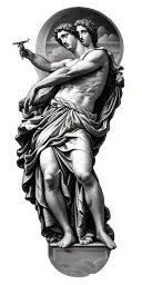 Sistine chapel ceiling tattoo design idea