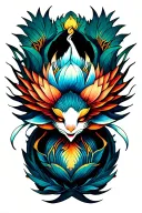 Lotus Phoenix tattoo design idea