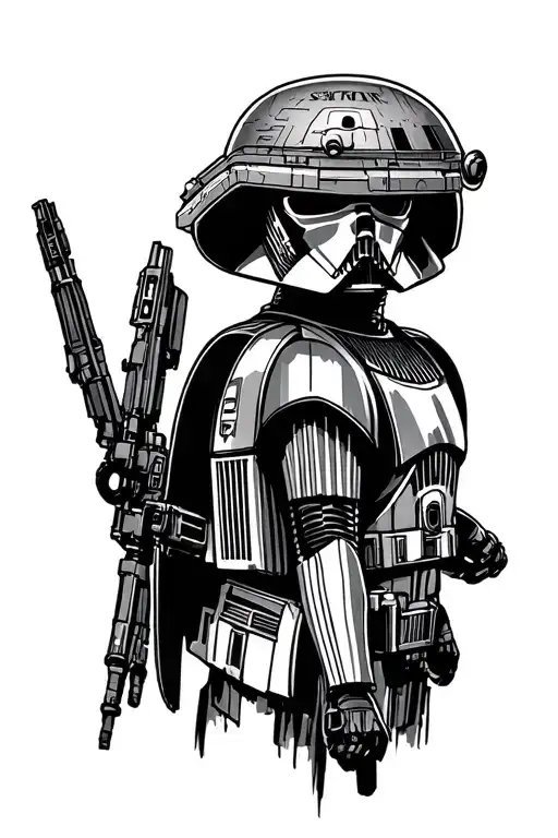 Star Wars and stargate themed.  tattoo design idea