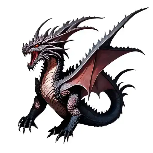 gore magala dragon from Monster Hunter tattoo design idea