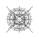 aries, aquarius, libra and scorpio combination tattoo design idea