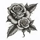 simple elegant compas rose with invictus text tattoo design idea