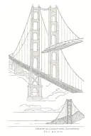 Golden Gate Bridge with BART Train tattoo design idea