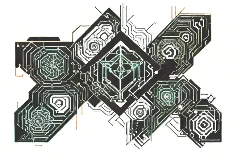 2 kids tattoo design idea