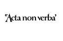 "Acta non verba" tattoo design idea