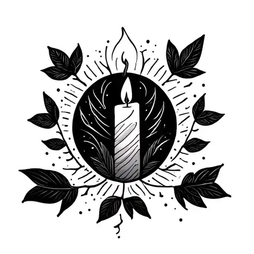 Minimal tattoo symbolizing love, loss, and letting go — inspired by a birthday candle wish that never came true. tattoo design idea