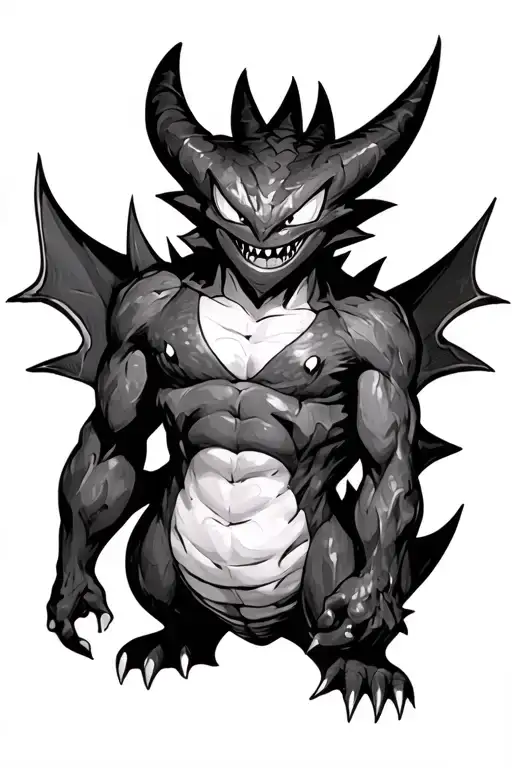 Half-sleeve, pokemon: Gengar, Ghastly, Haunter tattoo design idea