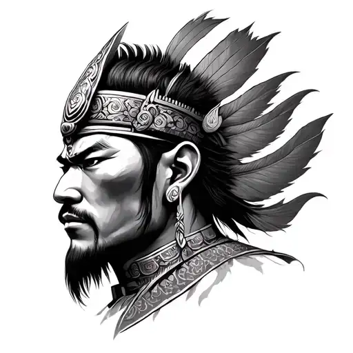 Thai Warrior tattoo design idea