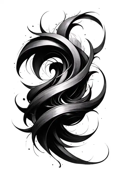 Create a black work tattoo design based on the below likes of mine:Art movements: Surrealism, abstract, mathematic symb tattoo design idea