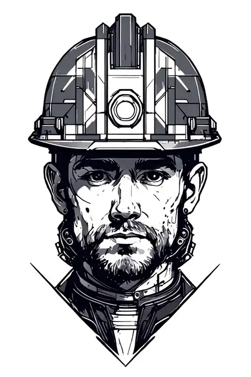 Civil Engineer sketch tattoo design idea