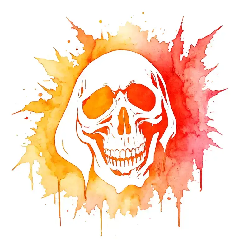 Grim Reaper tribal tattoo design idea