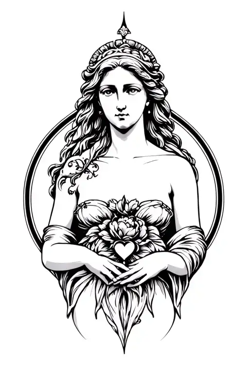 Aphrodite the goddess of love tattoo tattoo design idea