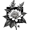 Hyssop tattoo design idea