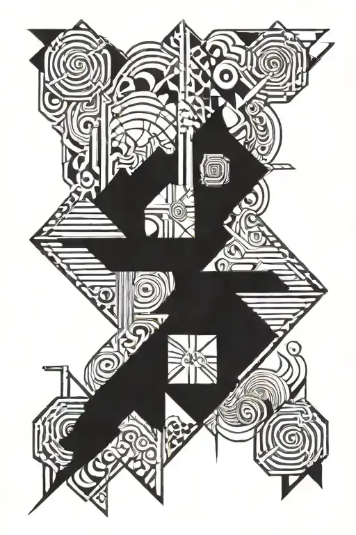 artdeco baron saturday tattoo design idea