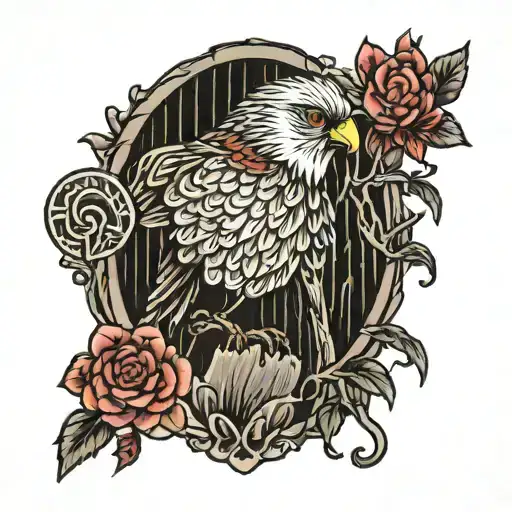 twin peaks wood film bird tattoo design idea