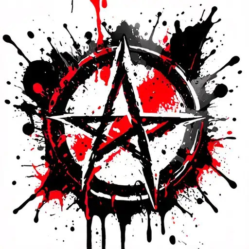 anarchy symbol tattoo design idea