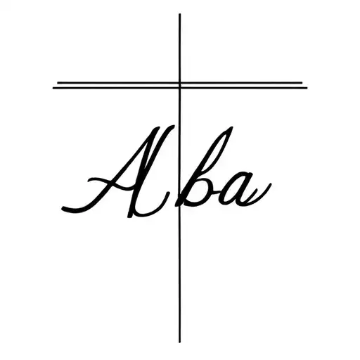 I would like a sleek tattoo, black and white, in a geometric style and I would like it to be written "Alba" in Morse tattoo design idea