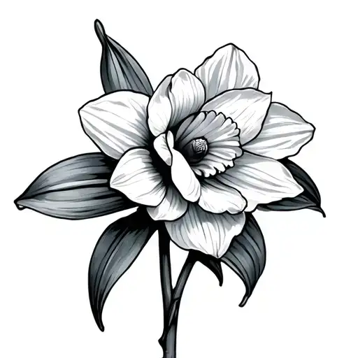 Daffodil And Jonquil tattoo design idea