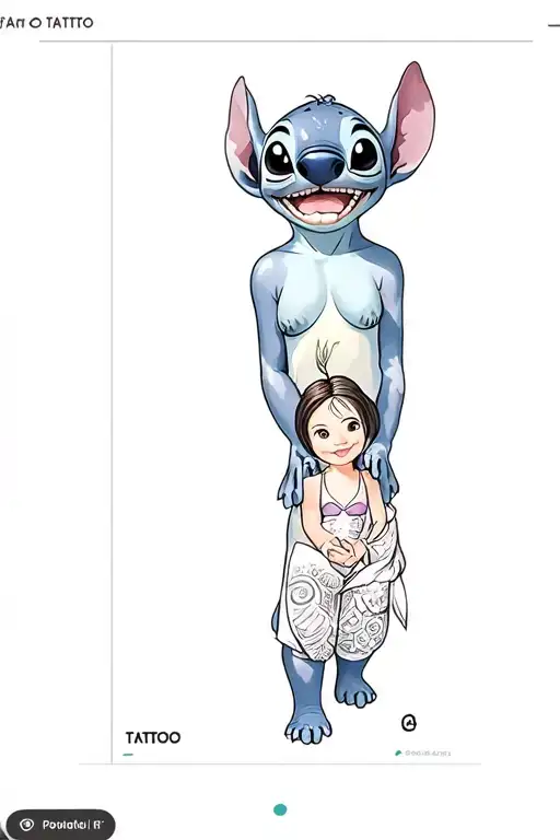 Lilo and Stitch tattoo design idea