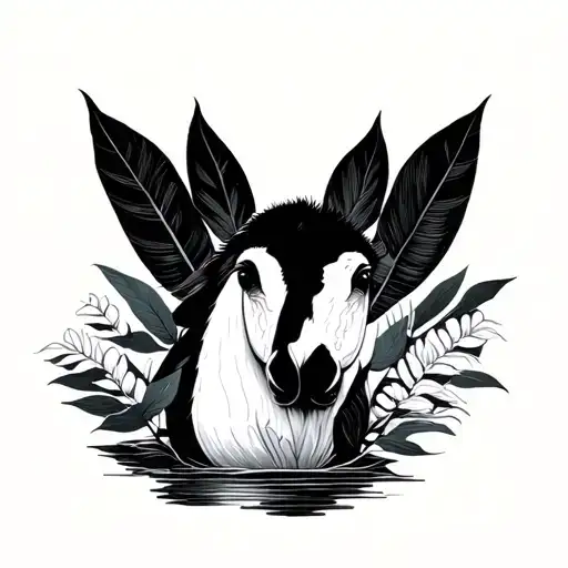 aesthetically pleasing minimalist Colombia, nature, and family tattoo design idea