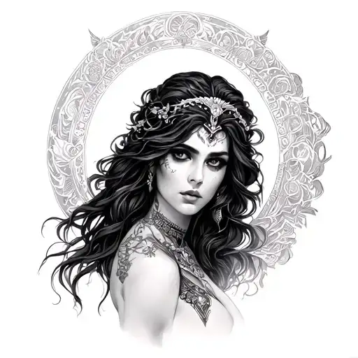 NYX GODDESS tattoo design idea