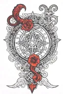 occult, gremory, lesser key of Solomon tattoo design idea
