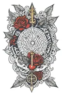 occult, gremory, lesser key of Solomon tattoo design idea