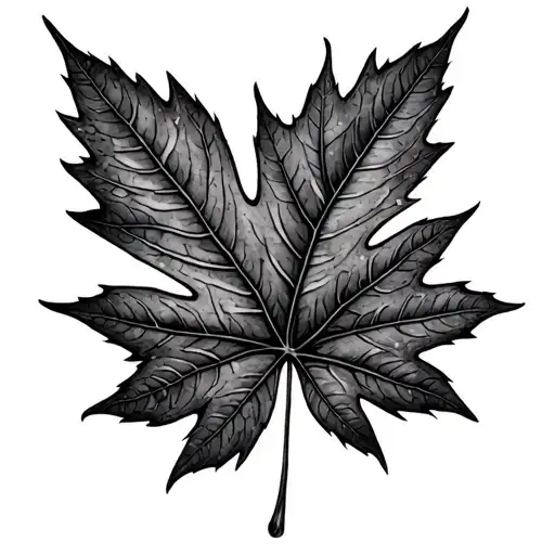 Autumn Leaf tattoo design idea