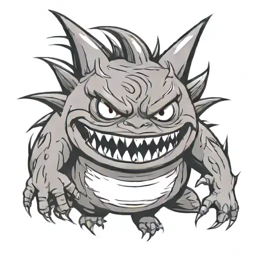 Gengar tattoo design idea